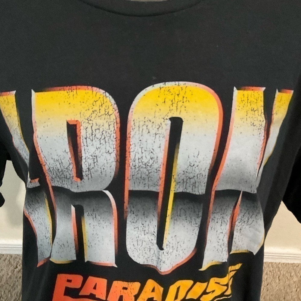Men’s used UA under Armour size XL project rock Iton Paradise shirt Pre own item - Picture 3 of 5